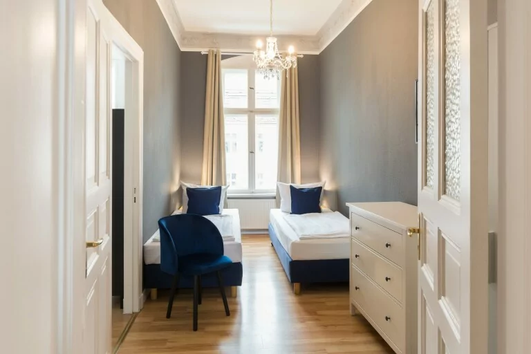 bedroom in family apartment OTA-Berlin